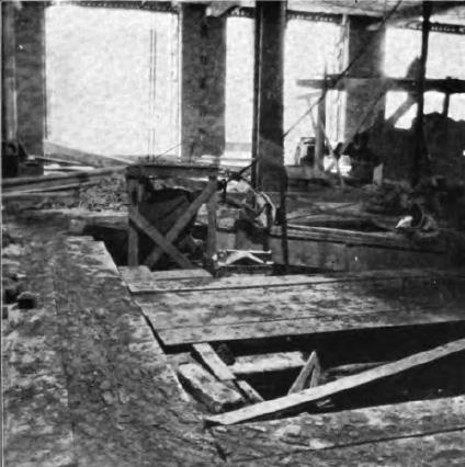 FIG. 12. AN APPROVED METHOD FOR PROTECTING LEADBLOCKS AND CABLES_