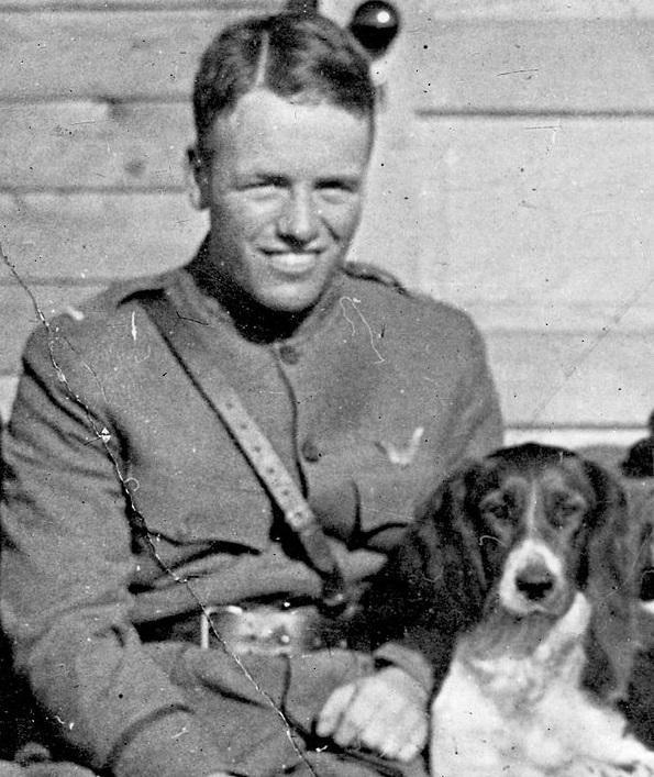 Lt. Quentin Roosevelt, the youngest son of President Theodore Roosevelt, a pilot in the 95th Aero Squadron, Air Service, United States Army. On July 14, 1918, he died after being shot down behind German lines. Date: between circa 1917 and circa 1918