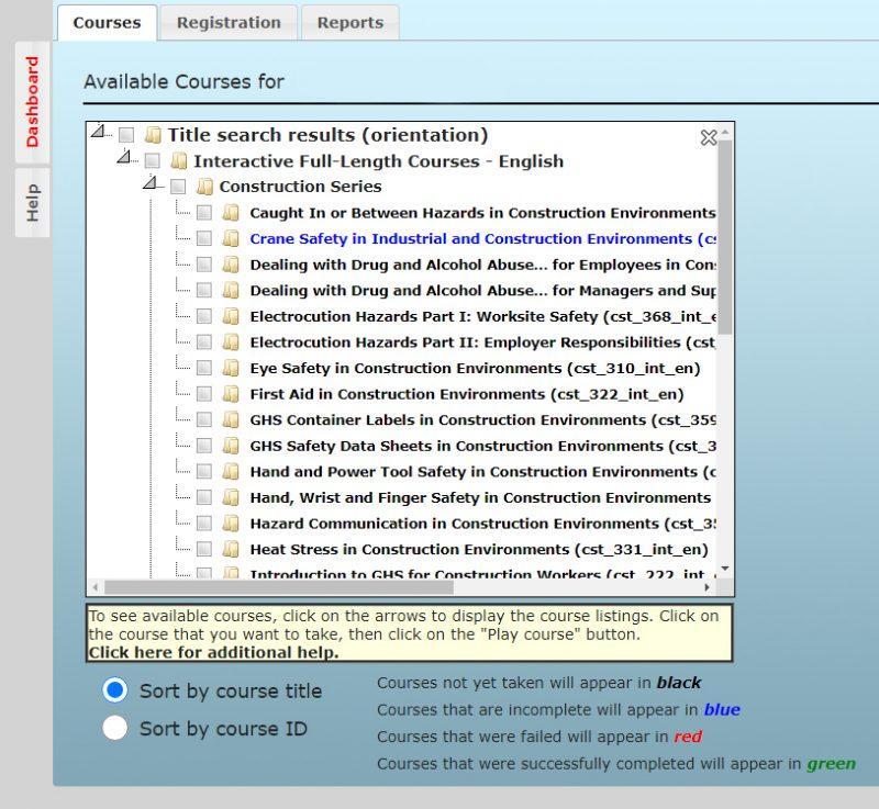 LMS Training Courses for Safety Training and OSHA Compliance