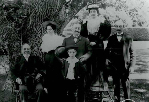 Levi Strauss and his family.