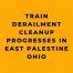 Train Derailment Cleanup Progresses in East Palestine OH